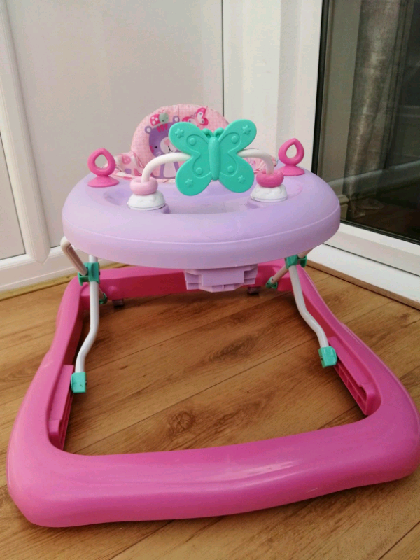 argos baby walker pink